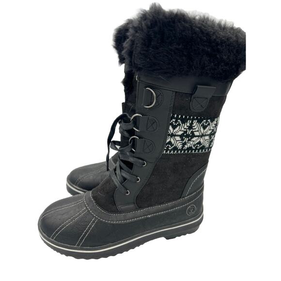 NORTHSIDE WOMEN'S BISHOP 917 WINTER SNOW BOOTS Black Size 9 - Picture 6 of 8